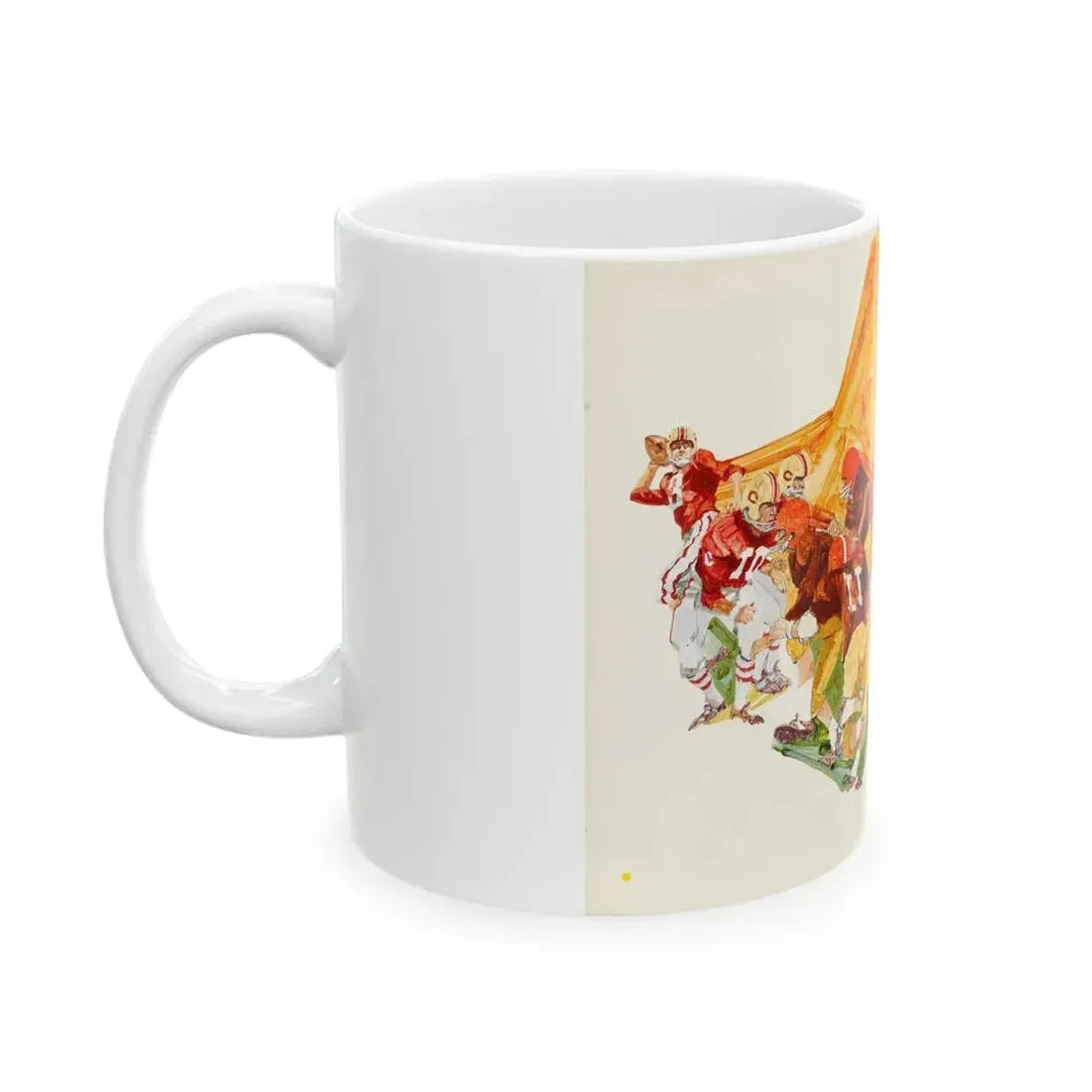 Football Montages - White Coffee Mug - Go Mug Yourself