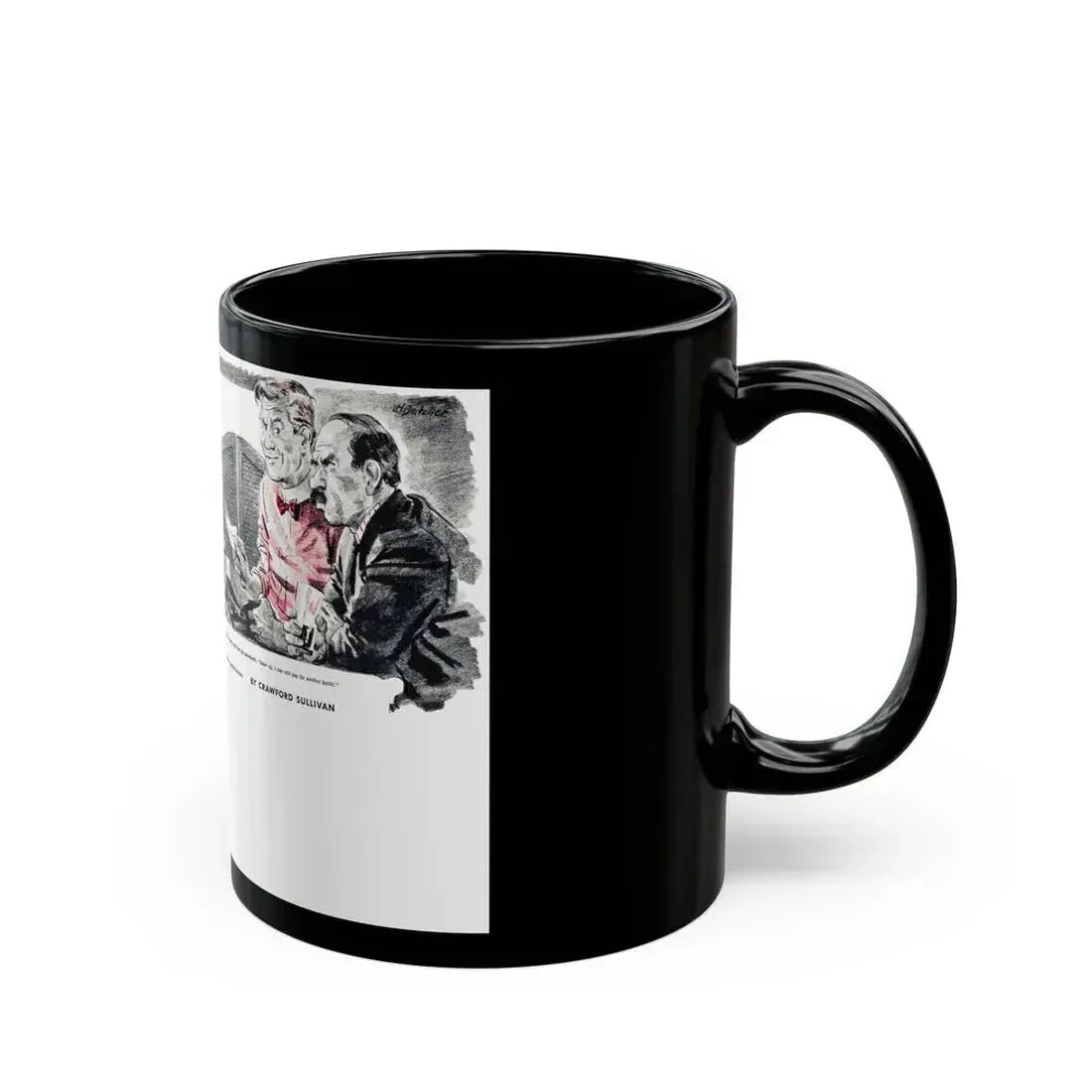 For A Lady's Honor, Liberty magazine, May, 1948 - Black Coffee Mug - Go Mug Yourself
