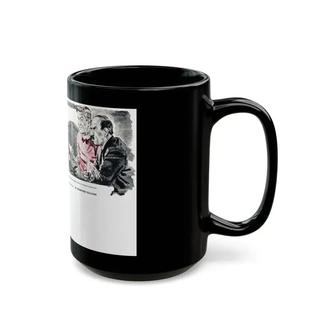 For A Lady's Honor, Liberty magazine, May, 1948 - Black Coffee Mug - Go Mug Yourself