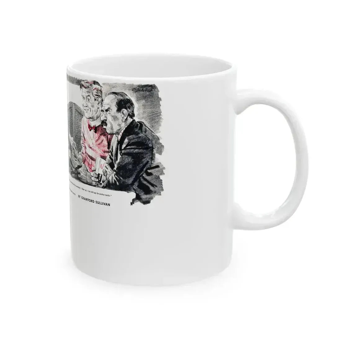 For A Lady's Honor, Liberty magazine, May, 1948 - White Coffee Mug - Go Mug Yourself