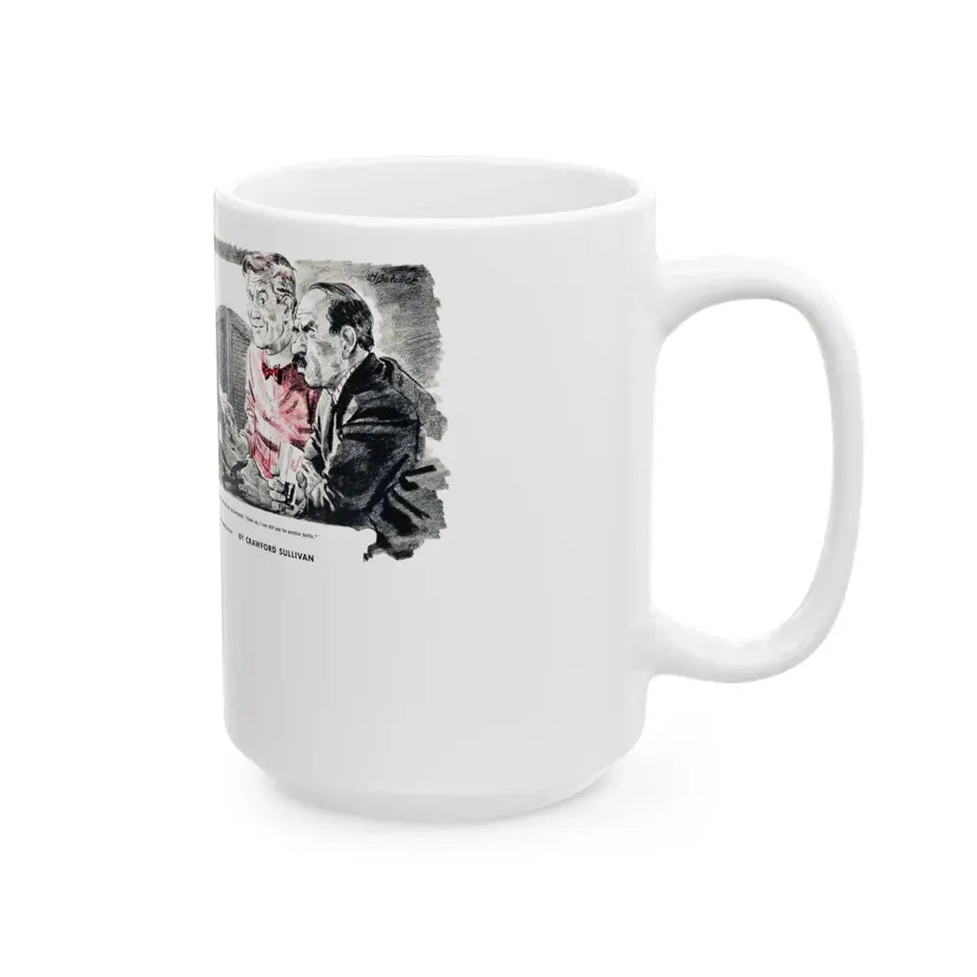 For A Lady's Honor, Liberty magazine, May, 1948 - White Coffee Mug - Go Mug Yourself