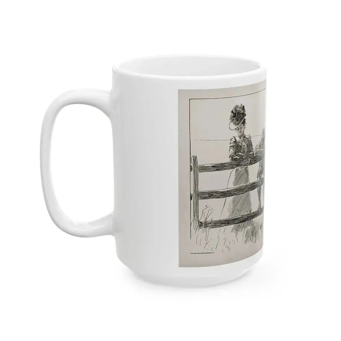 For Beginners, Life magazine, August 9, 1900 - White Coffee Mug - Go Mug Yourself