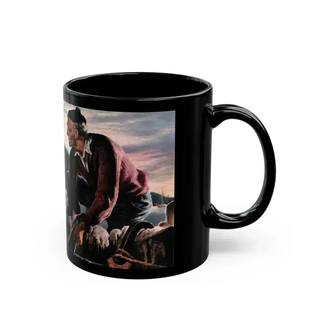 For Divers Reasons, Collier's, July 31, 1948 - Black Coffee Mug - Go Mug Yourself