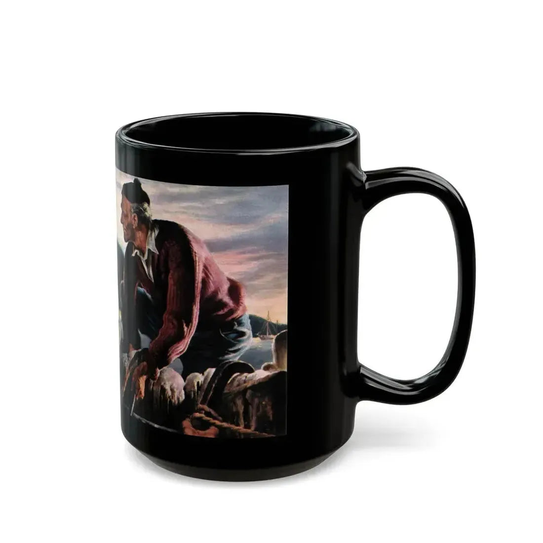 For Divers Reasons, Collier's, July 31, 1948 - Black Coffee Mug - Go Mug Yourself