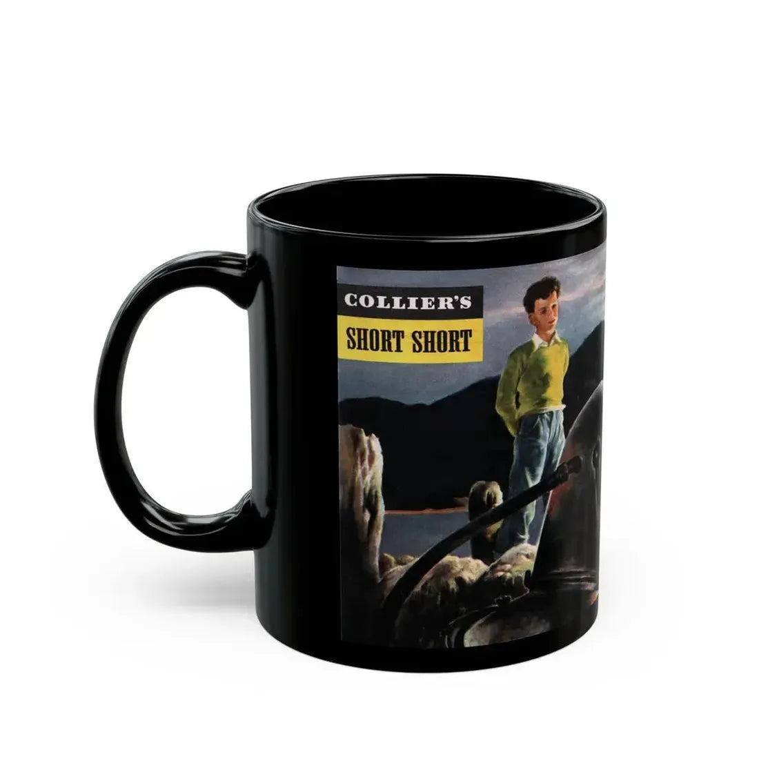For Divers Reasons, Collier's, July 31, 1948 - Black Coffee Mug - Go Mug Yourself