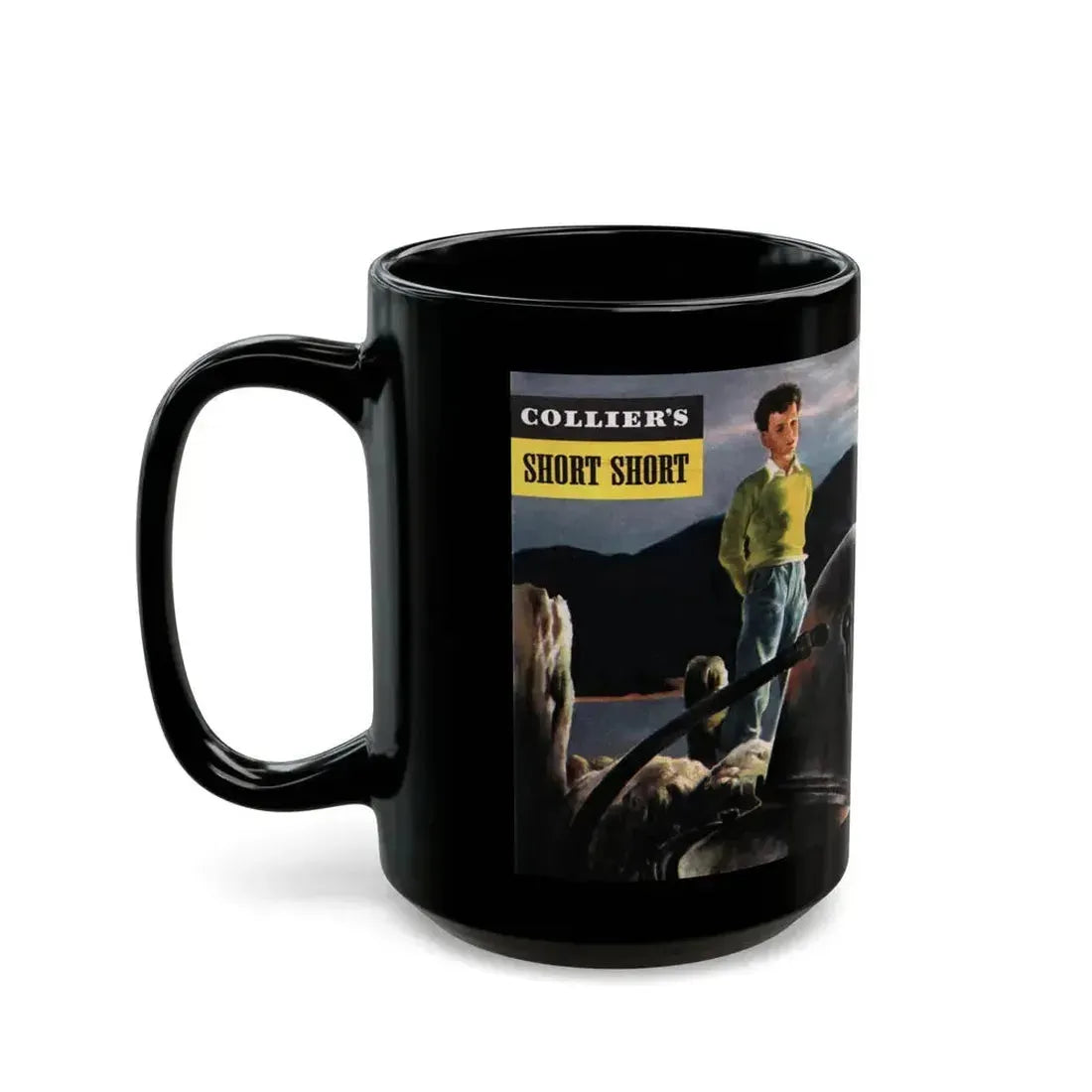 For Divers Reasons, Collier's, July 31, 1948 - Black Coffee Mug - Go Mug Yourself