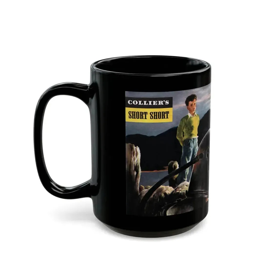 For Divers Reasons, Collier's, July 31, 1948 - Black Coffee Mug - Go Mug Yourself