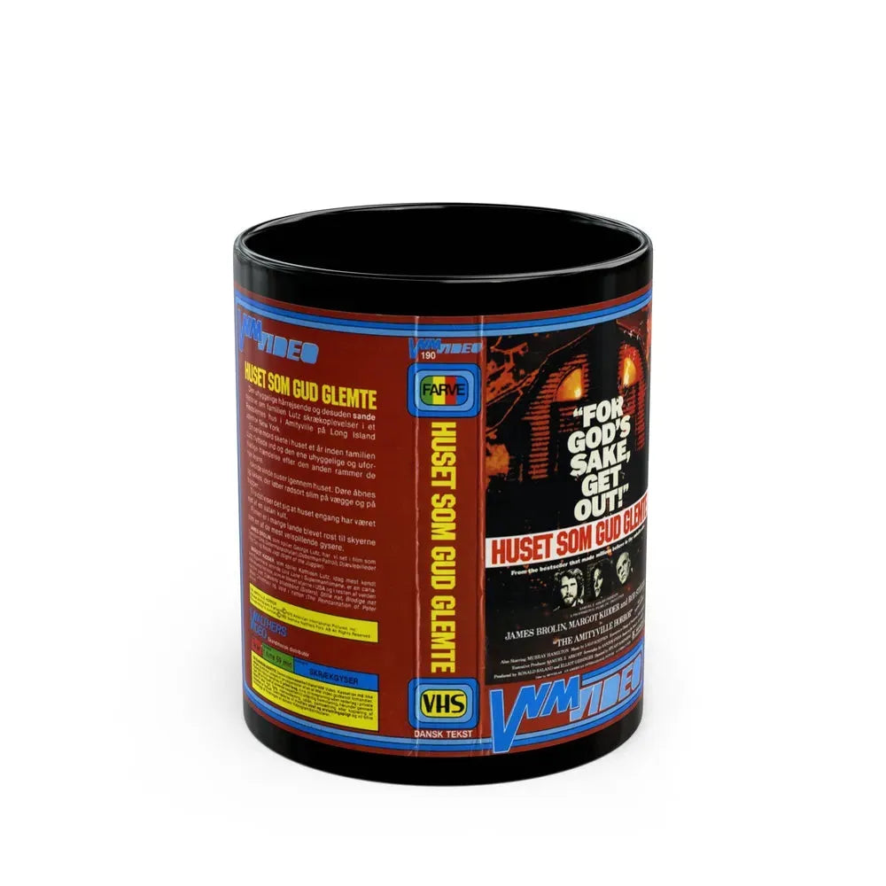 FOR GODS SAKE GET OUT (VHS COVER) - Black Coffee Mug 11oz - Go Mug Yourself