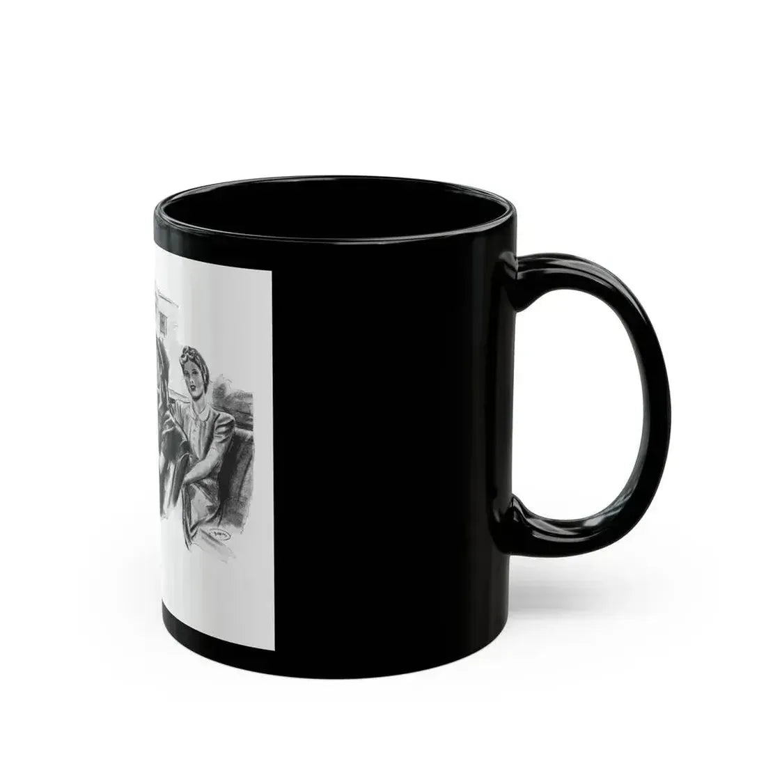 For Just A Few Photographs by Grace Elliott Taylor, Woman And Home, 1944 - Black Coffee Mug - Go Mug Yourself