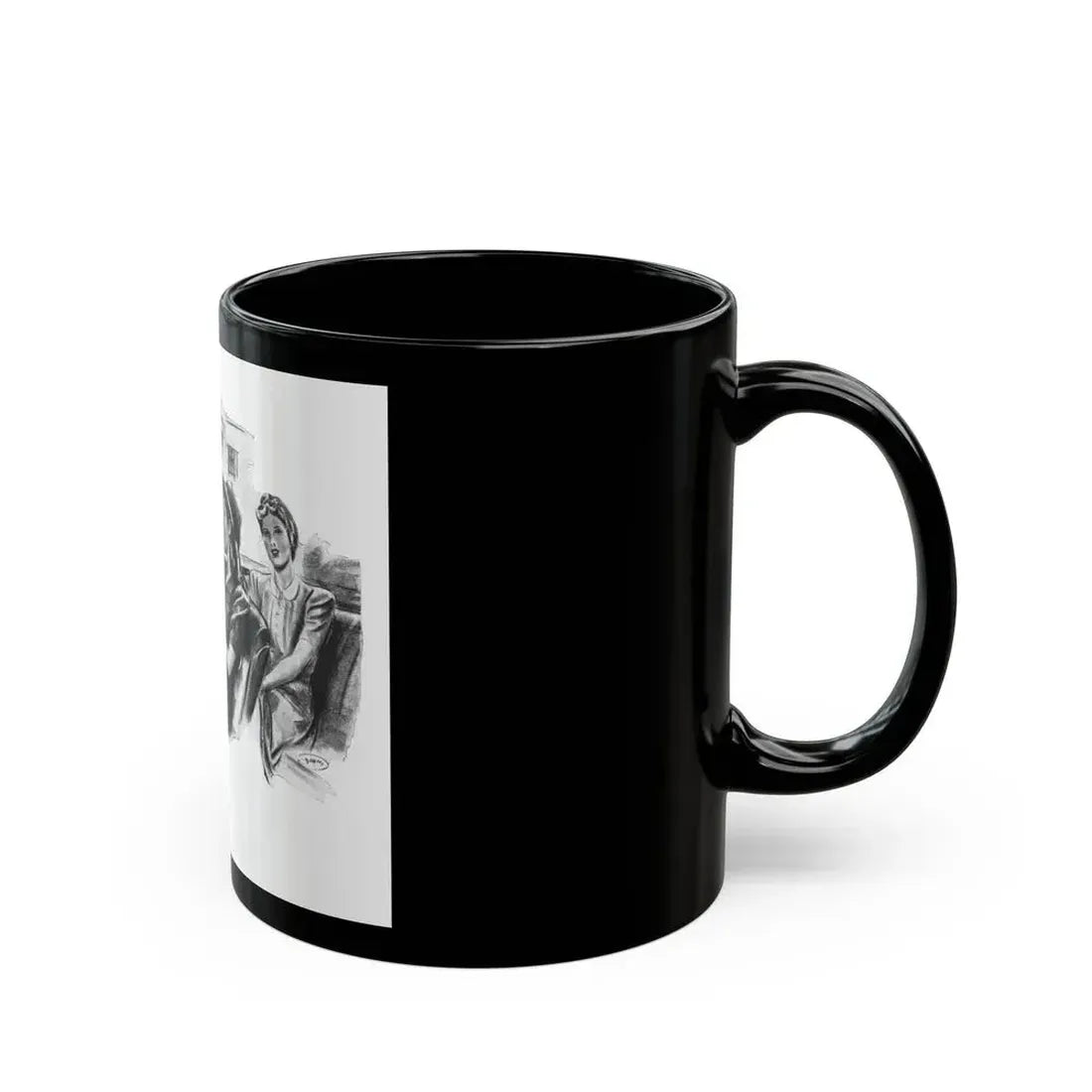 For Just A Few Photographs by Grace Elliott Taylor, Woman And Home, 1944 - Black Coffee Mug - Go Mug Yourself