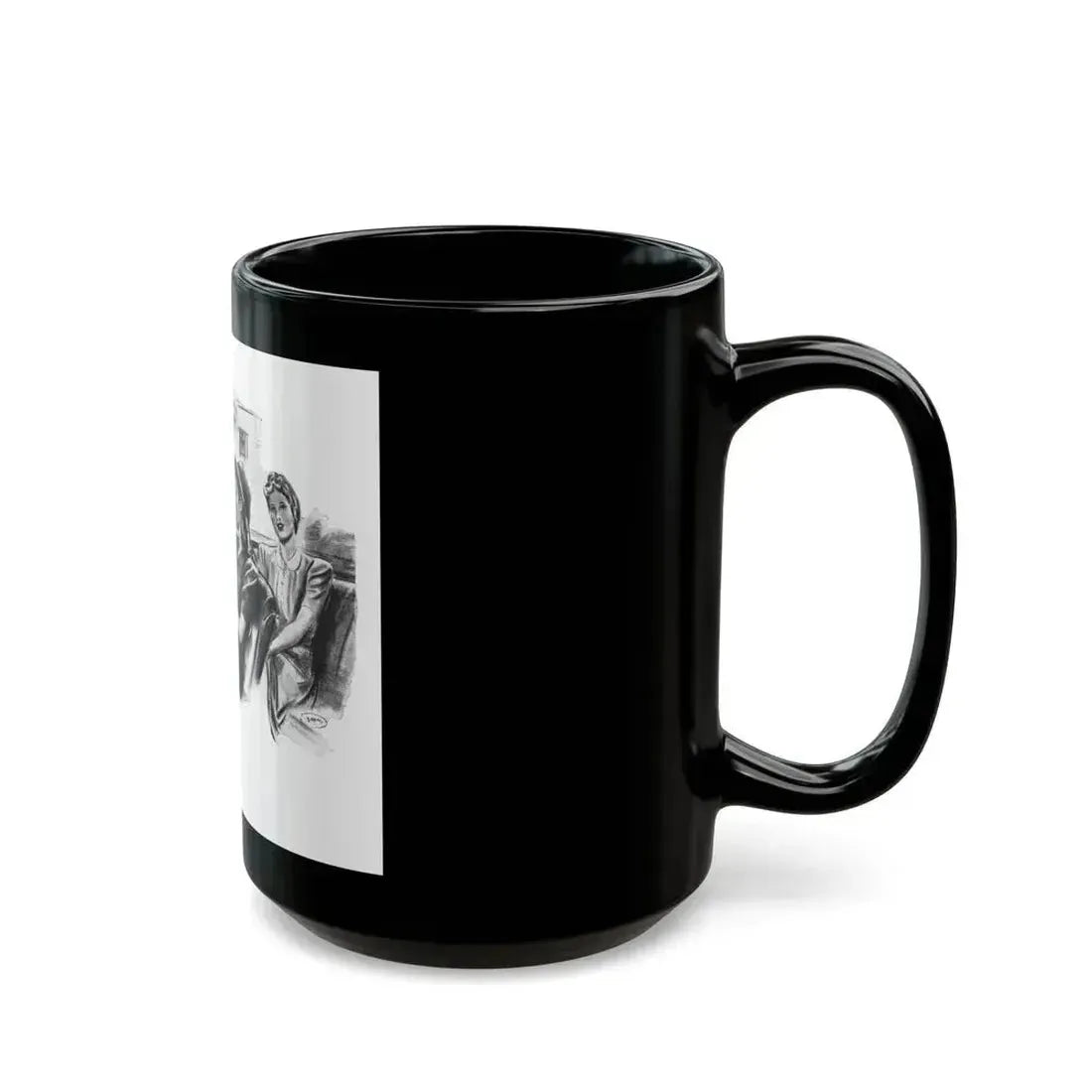 For Just A Few Photographs by Grace Elliott Taylor, Woman And Home, 1944 - Black Coffee Mug - Go Mug Yourself