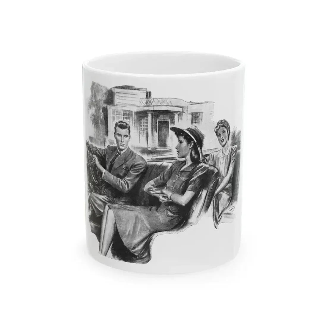 For Just A Few Photographs by Grace Elliott Taylor, Woman And Home, 1944 - White Coffee Mug 11oz - Go Mug Yourself