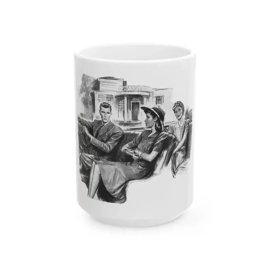 For Just A Few Photographs by Grace Elliott Taylor, Woman And Home, 1944 - White Coffee Mug 15oz - Go Mug Yourself