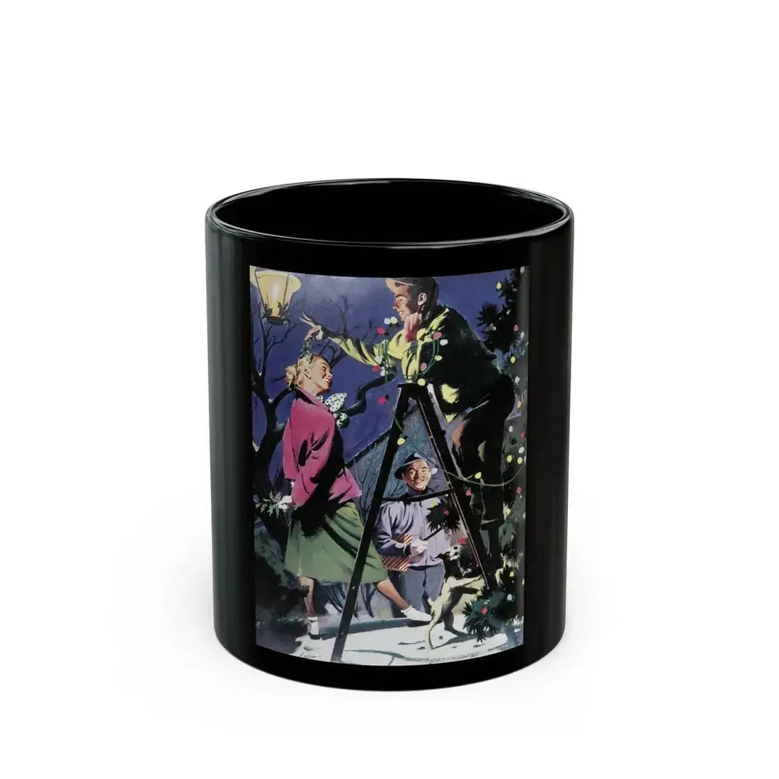 For Karen, Woman's Day, December 1950 - Black Coffee Mug 11oz - Go Mug Yourself