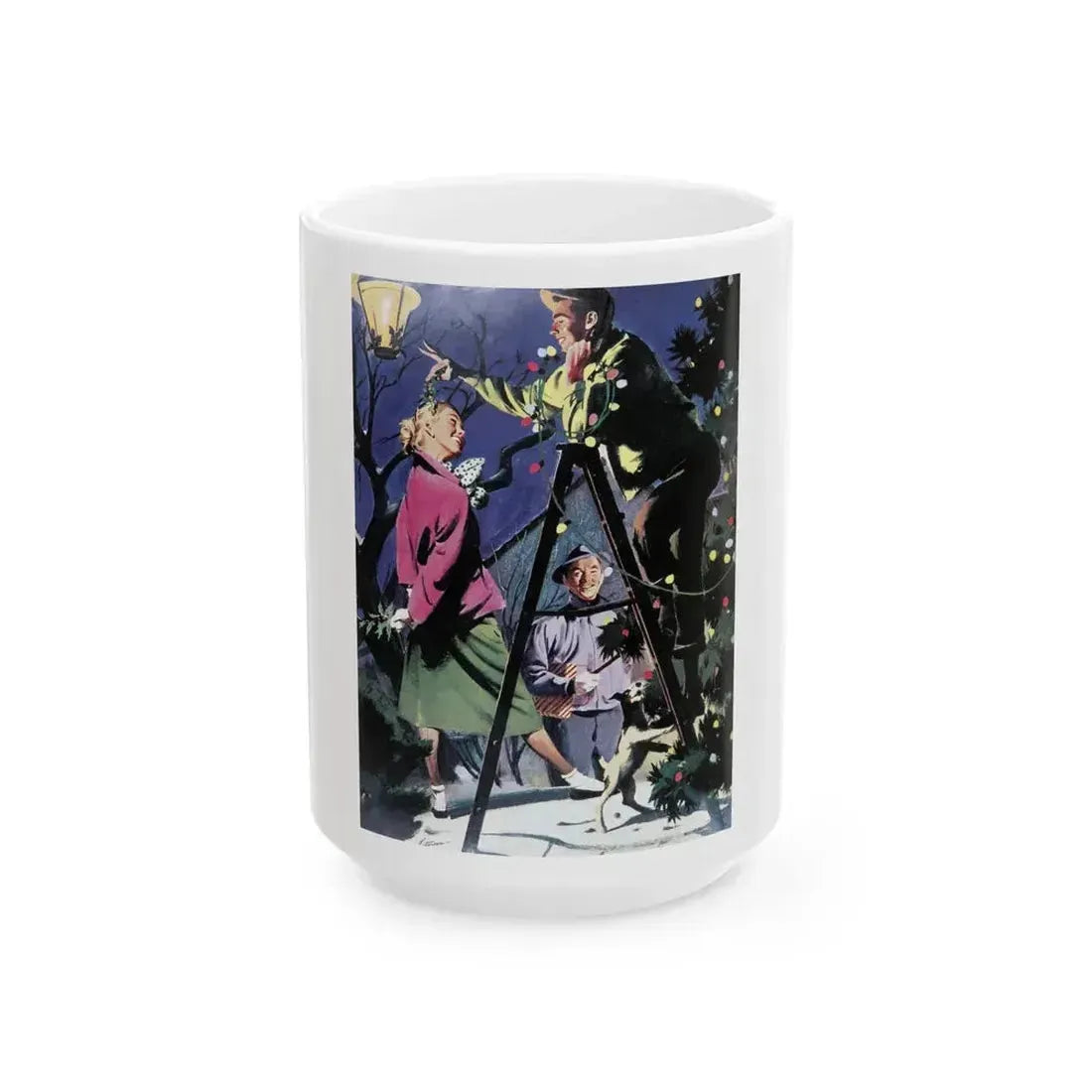For Karen, Woman's Day, December 1950 - White Coffee Mug 15oz - Go Mug Yourself