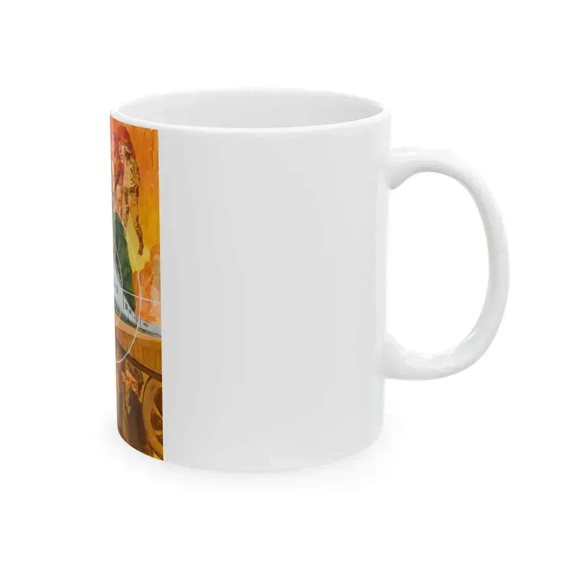 For Men Only, Men's magazine story illustration - White Coffee Mug - Go Mug Yourself