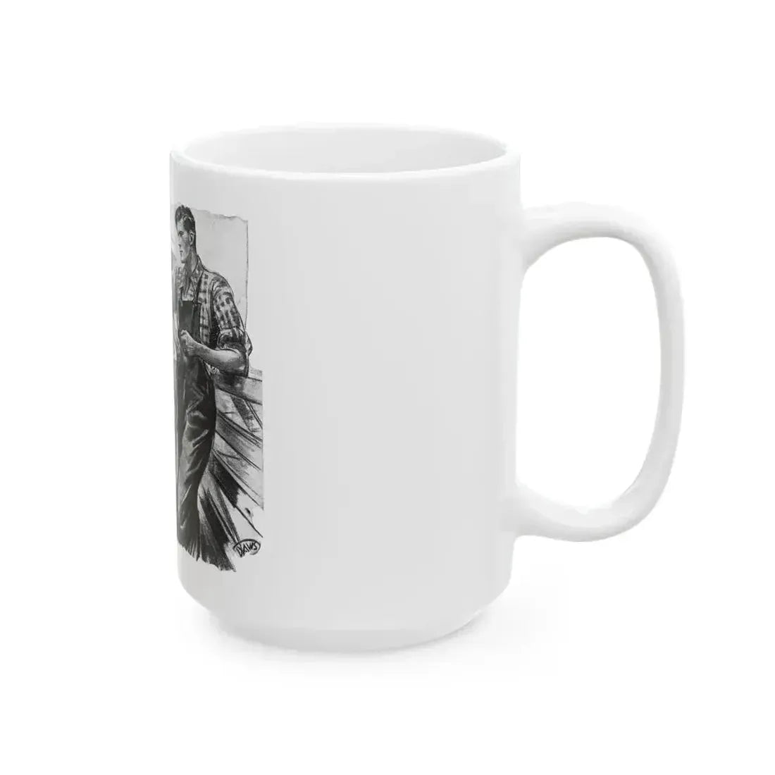 For Snow On The High Ground by Ruth Cameron Ward (2), Woman And Home, 1942 - White Coffee Mug - Go Mug Yourself
