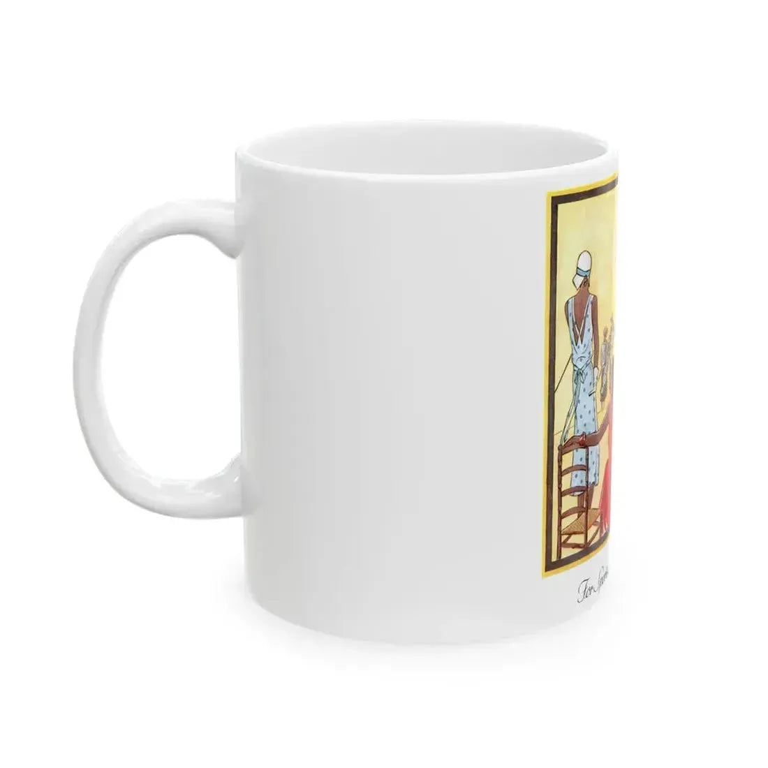 For Sports And The Side-Lines, McCall's magazine, April 1930 - White Coffee Mug - Go Mug Yourself