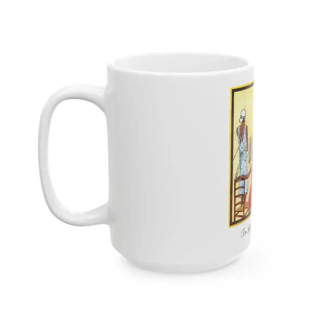 For Sports And The Side-Lines, McCall's magazine, April 1930 - White Coffee Mug - Go Mug Yourself