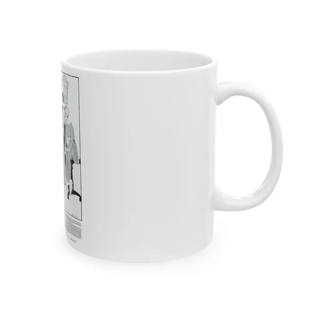 For the girl who is going away to school, Harper's Bazaar, August 1914 - White Coffee Mug - Go Mug Yourself