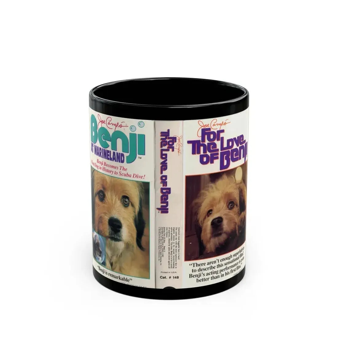 FOR THE LOVE OF BENGI (VHS COVER) - Black Coffee Mug 11oz - Go Mug Yourself