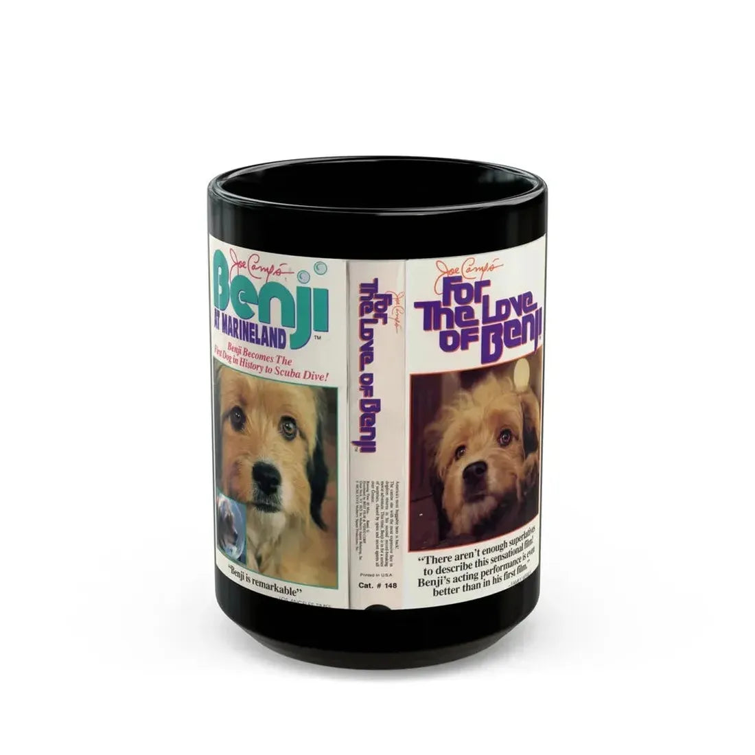 FOR THE LOVE OF BENGI (VHS COVER) - Black Coffee Mug 15oz - Go Mug Yourself