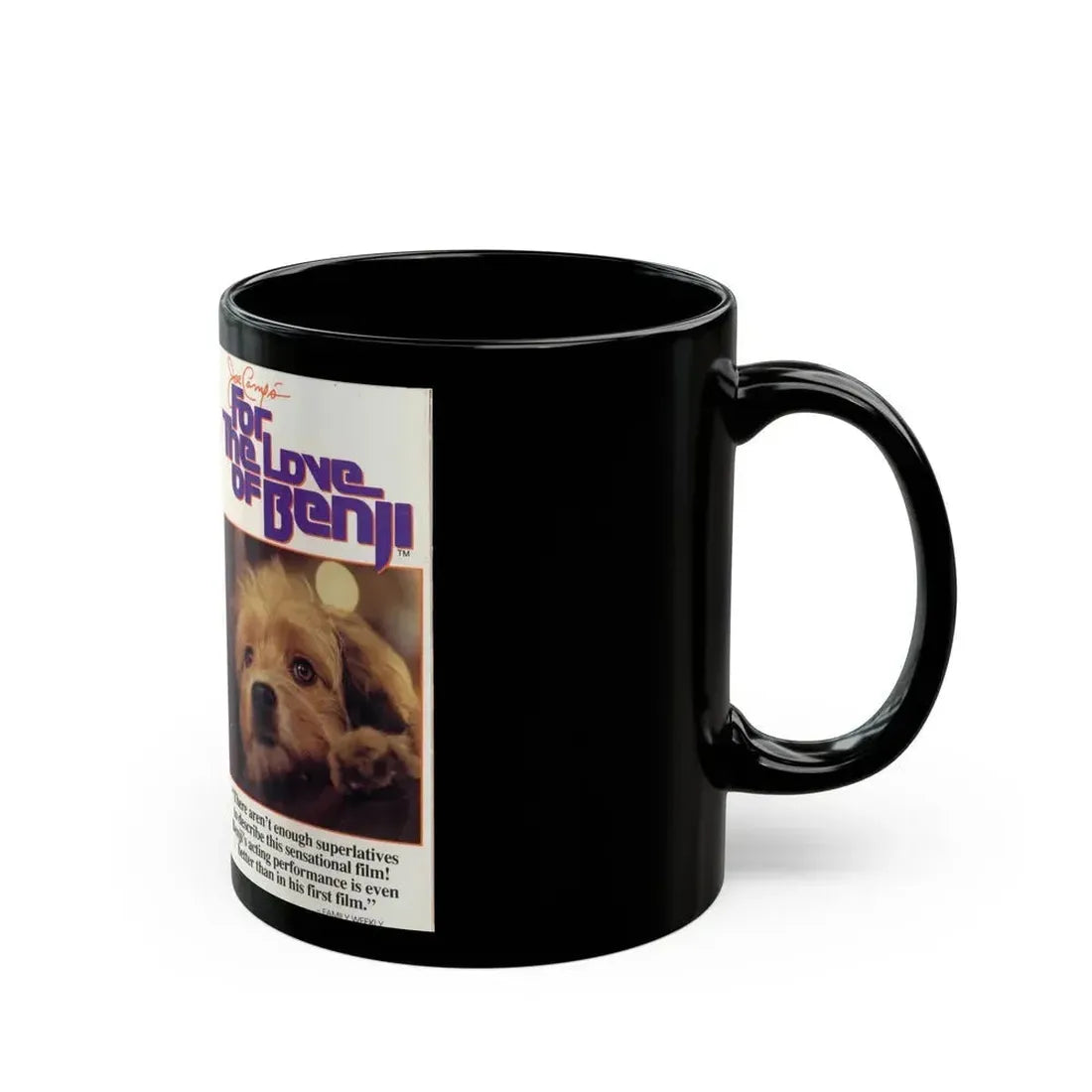 FOR THE LOVE OF BENGI (VHS COVER) - Black Coffee Mug - Go Mug Yourself