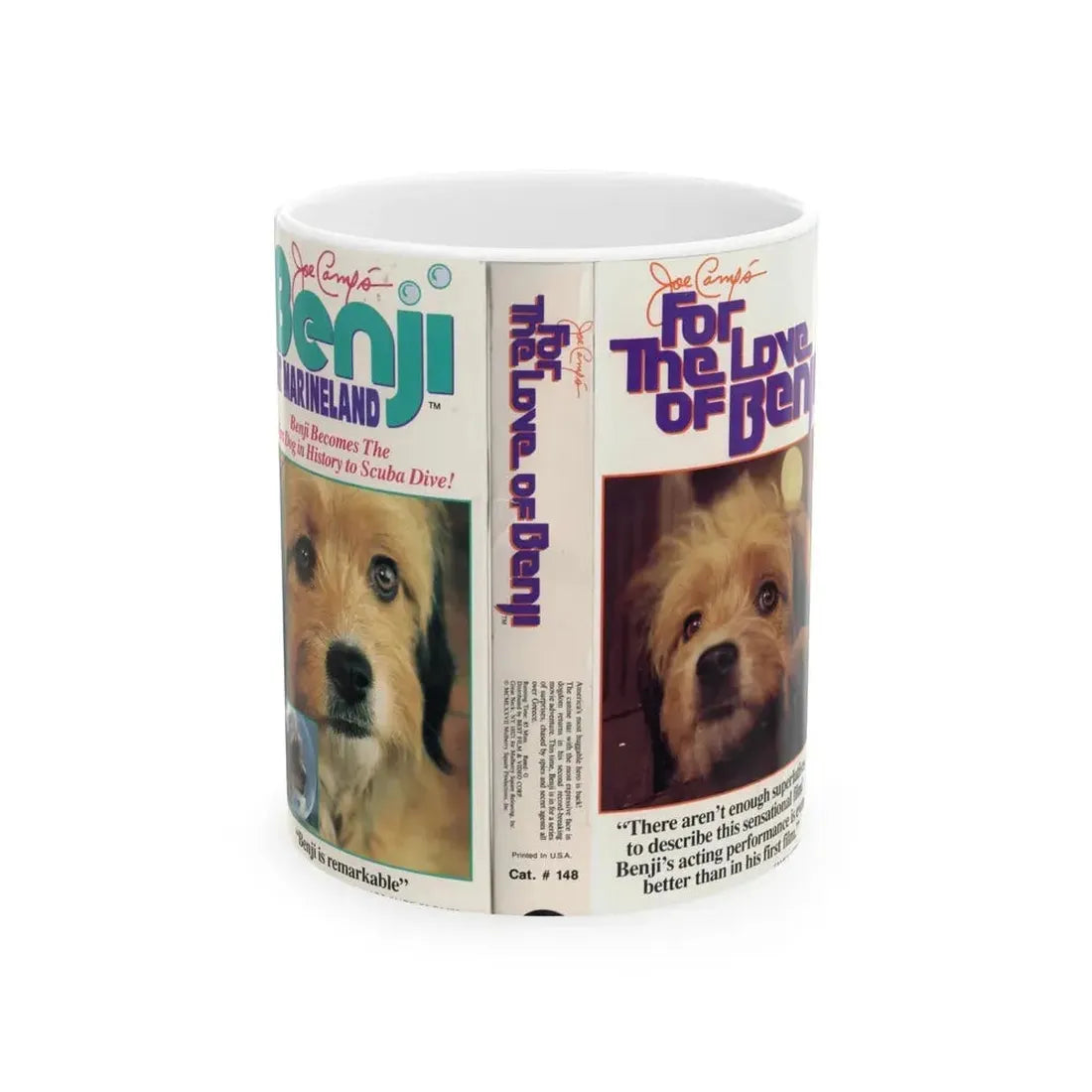 FOR THE LOVE OF BENGI (VHS COVER) - White Coffee Mug 11oz - Go Mug Yourself
