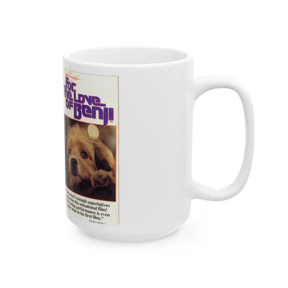 FOR THE LOVE OF BENGI (VHS COVER) - White Coffee Mug - Go Mug Yourself