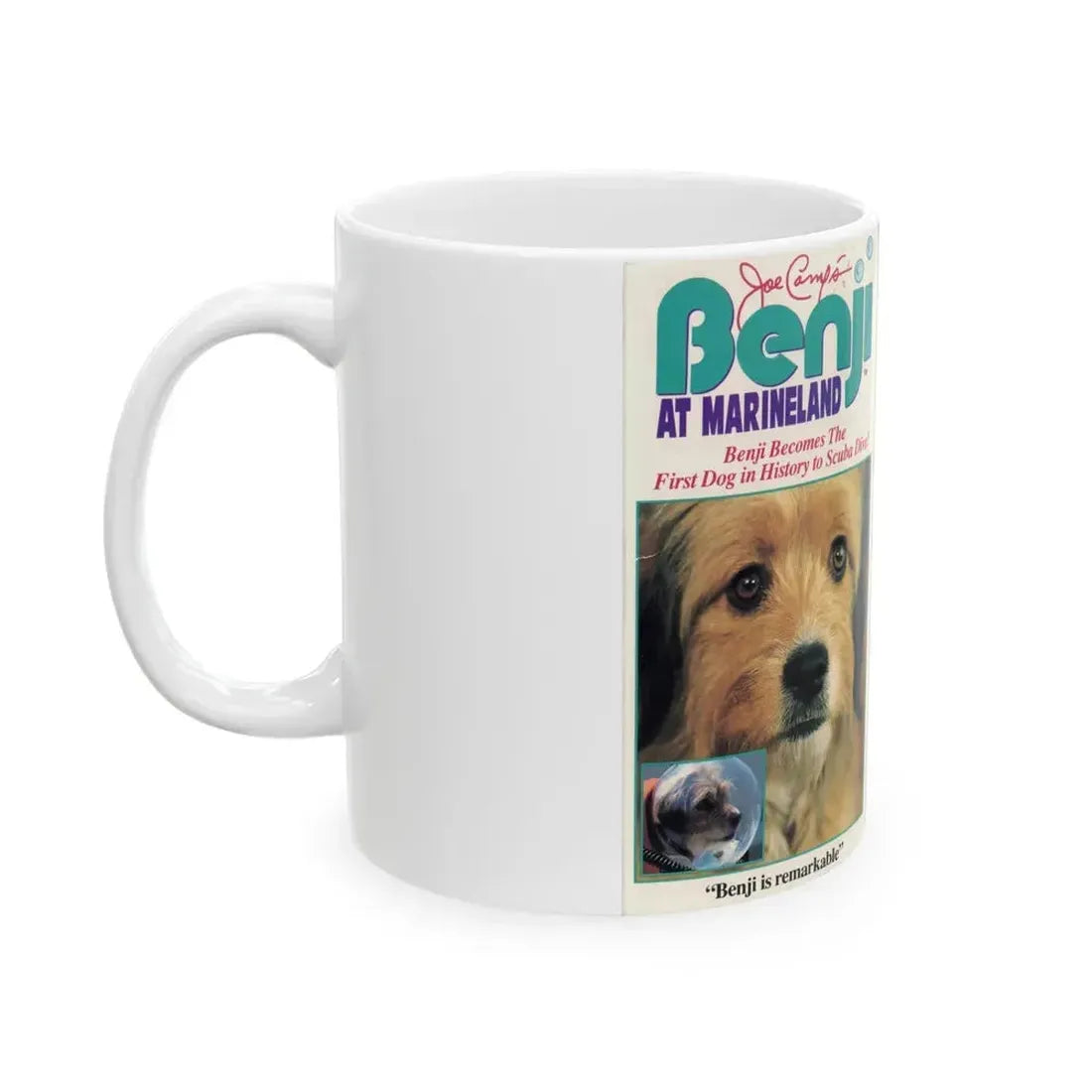 FOR THE LOVE OF BENGI (VHS COVER) - White Coffee Mug - Go Mug Yourself