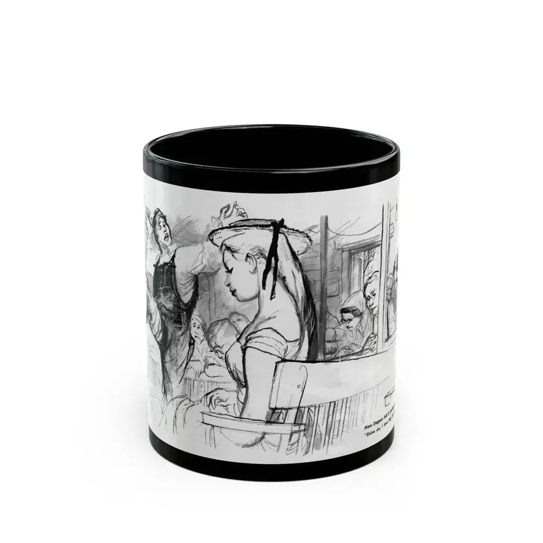 For The Love of Birdie May, Nugget magazine, October 1956 - Black Coffee Mug 11oz - Go Mug Yourself