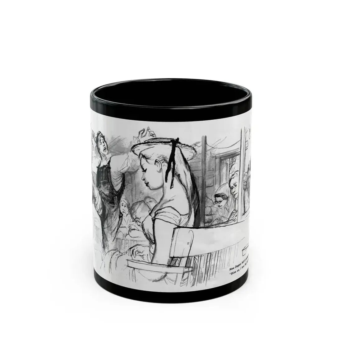 For The Love of Birdie May, Nugget magazine, October 1956 - Black Coffee Mug 11oz - Go Mug Yourself