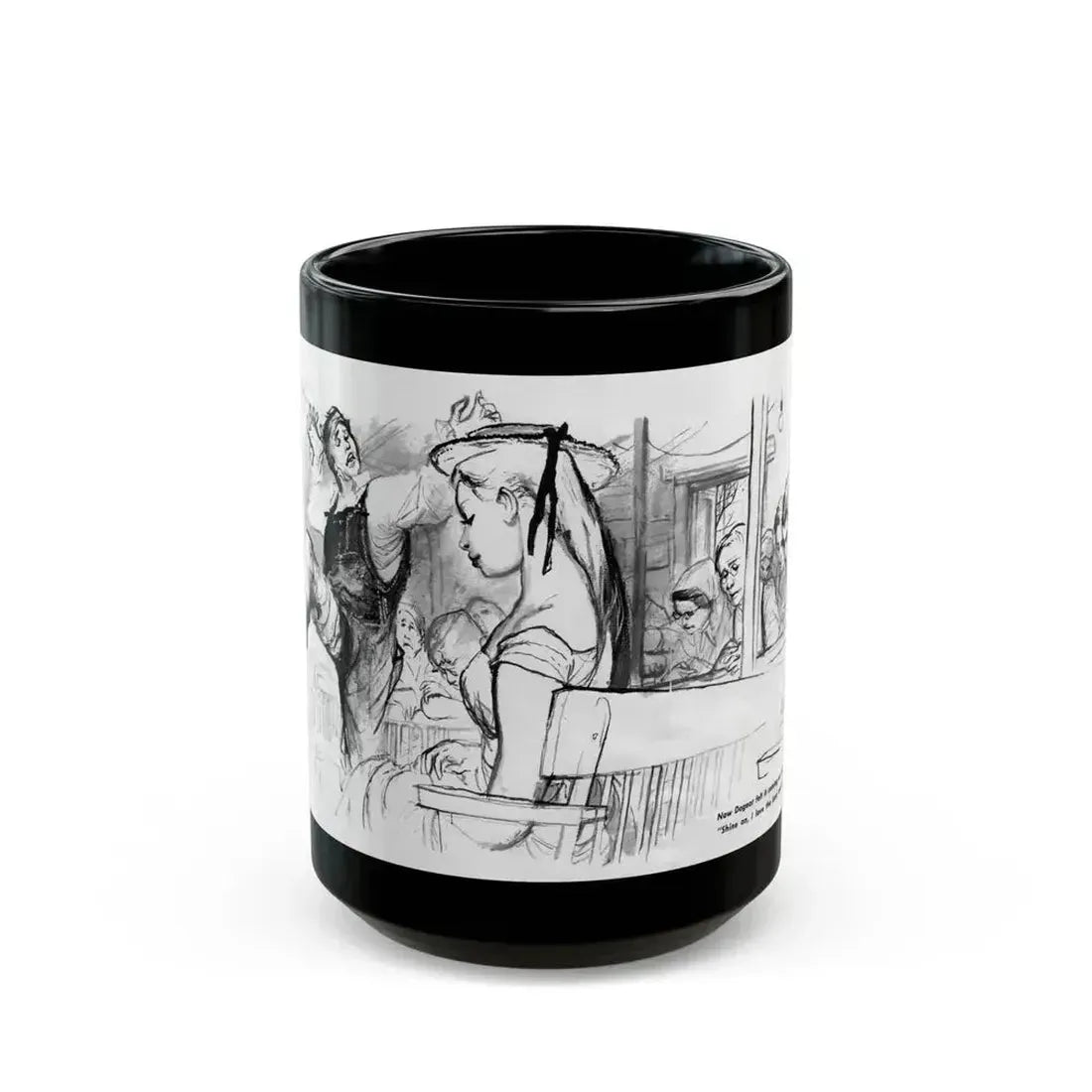 For The Love of Birdie May, Nugget magazine, October 1956 - Black Coffee Mug 15oz - Go Mug Yourself