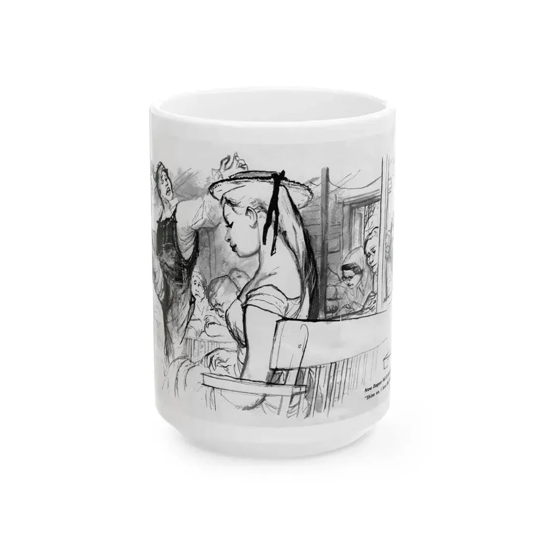 For The Love of Birdie May, Nugget magazine, October 1956 - White Coffee Mug 15oz - Go Mug Yourself