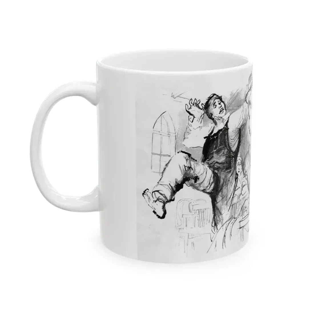 For The Love of Birdie May, Nugget magazine, October 1956 - White Coffee Mug - Go Mug Yourself