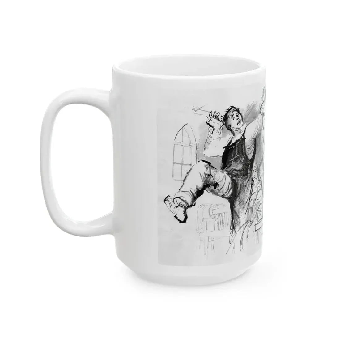 For The Love of Birdie May, Nugget magazine, October 1956 - White Coffee Mug - Go Mug Yourself