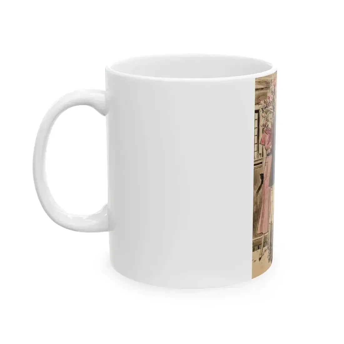 For the Love of Hell, You're Going to Play Polo in an Hour, Always Tomorrow, book illustration - White Coffee Mug - Go Mug Yourself