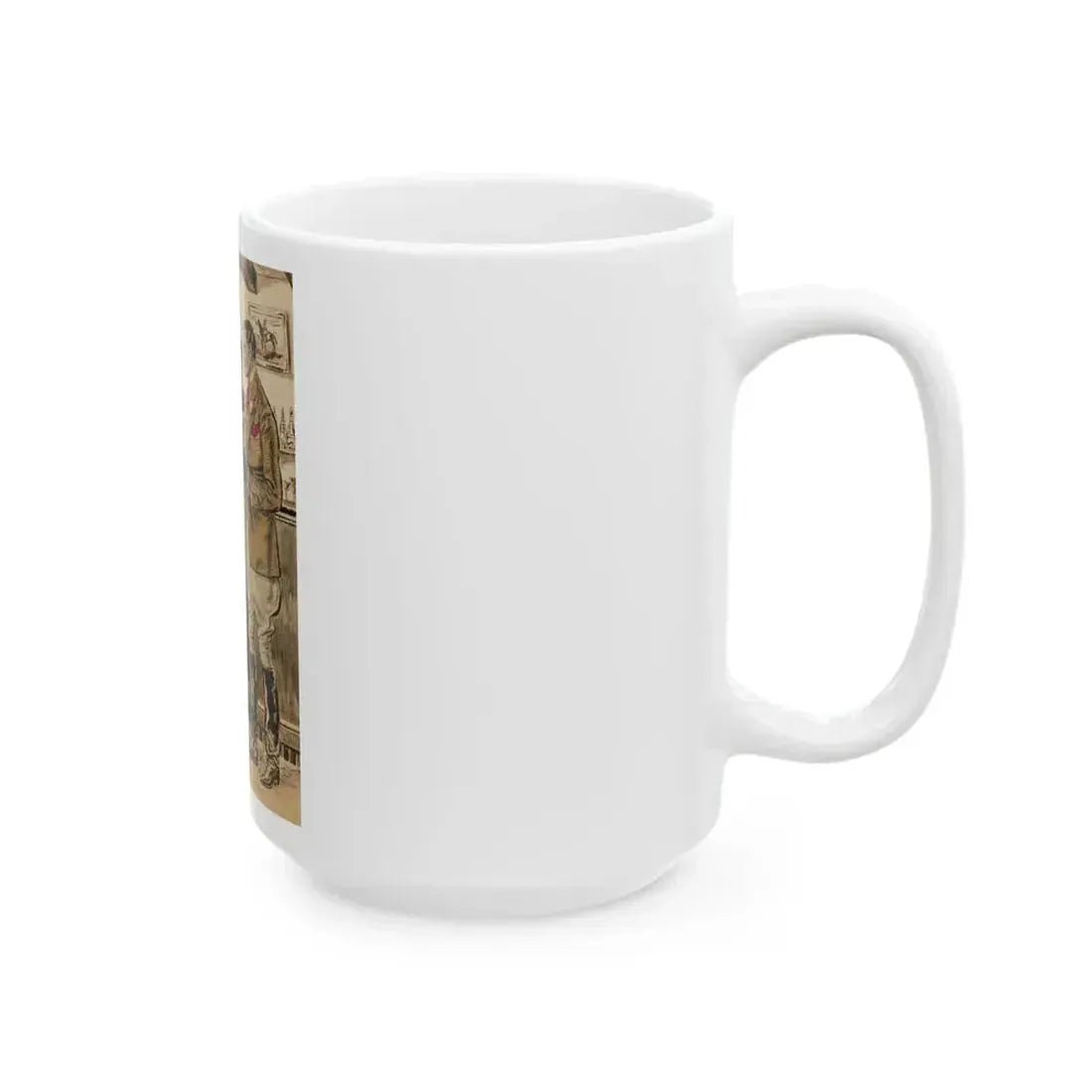 For the Love of Hell, You're Going to Play Polo in an Hour, Always Tomorrow, book illustration - White Coffee Mug - Go Mug Yourself
