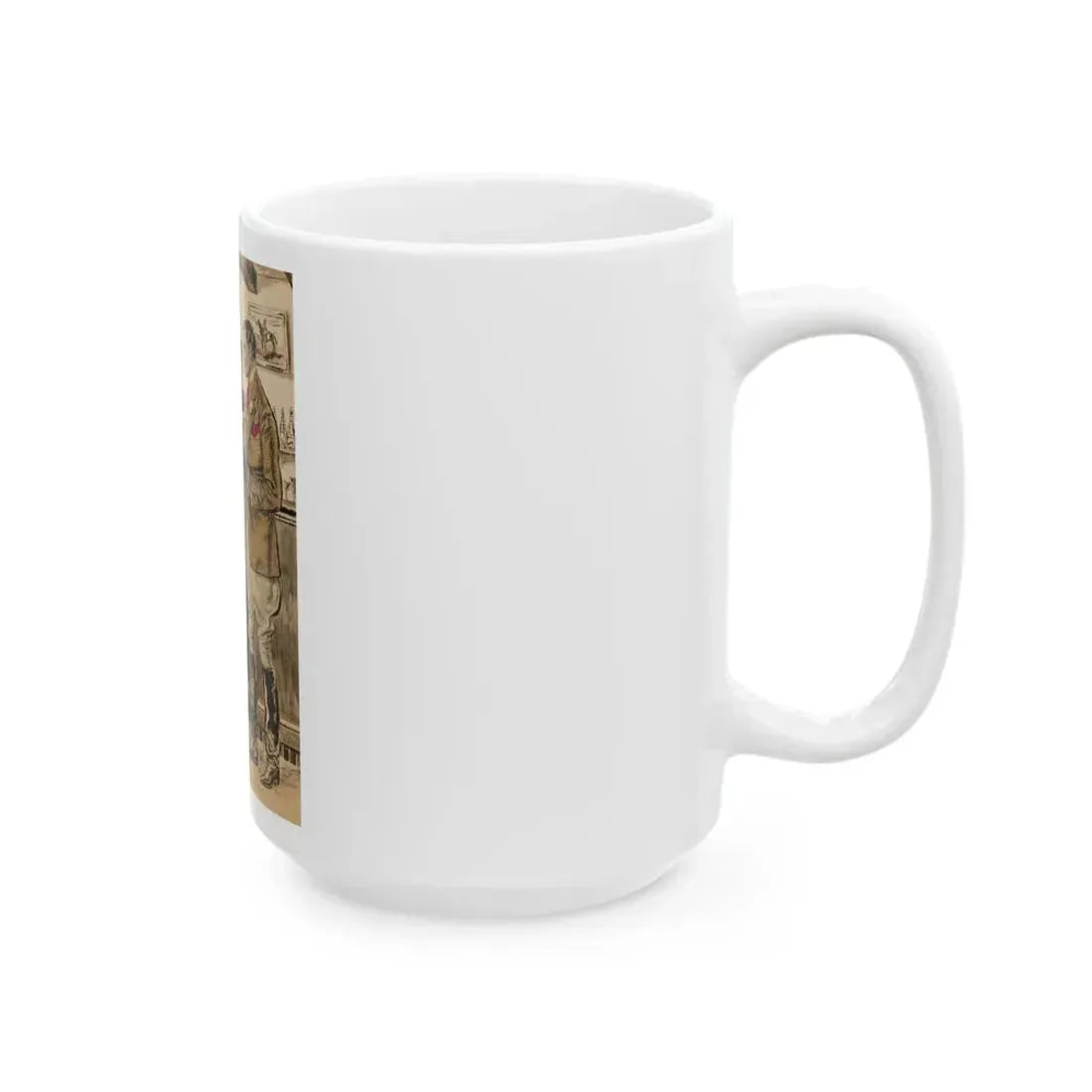 For the Love of Hell, You're Going to Play Polo in an Hour, Always Tomorrow, book illustration - White Coffee Mug - Go Mug Yourself