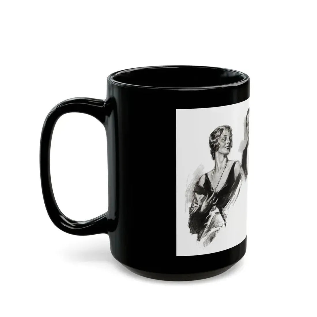 For The Love of Mike (1), Cosmopolitan, October 1930 - Black Coffee Mug - Go Mug Yourself