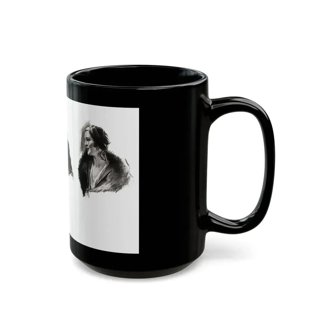 For The Love of Mike (1), Cosmopolitan, October 1930 - Black Coffee Mug - Go Mug Yourself