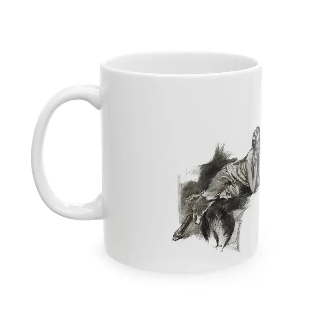 For The Love of Mike (2), Cosmopolitan, October 1930 - White Coffee Mug - Go Mug Yourself