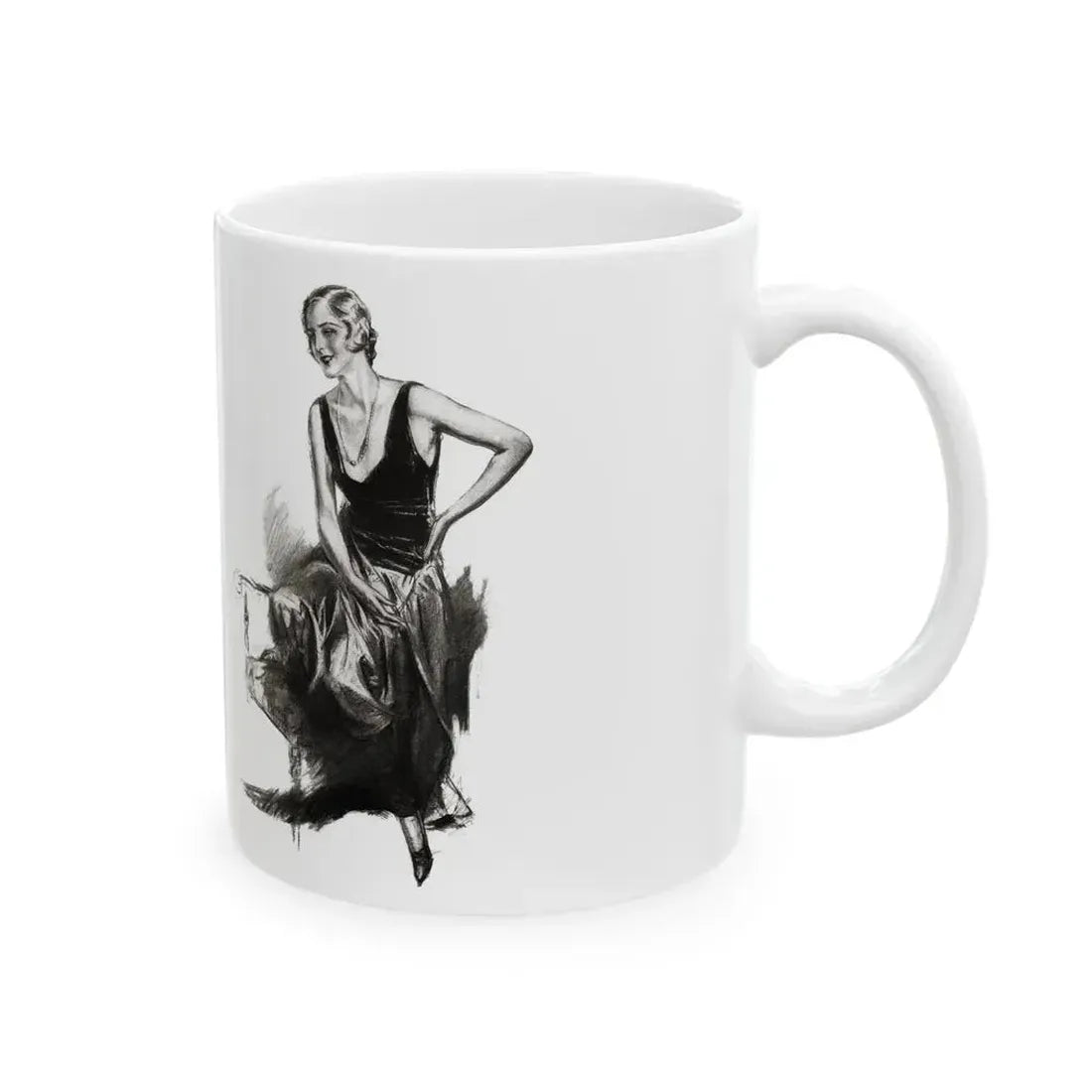 For The Love of Mike (2), Cosmopolitan, October 1930 - White Coffee Mug - Go Mug Yourself