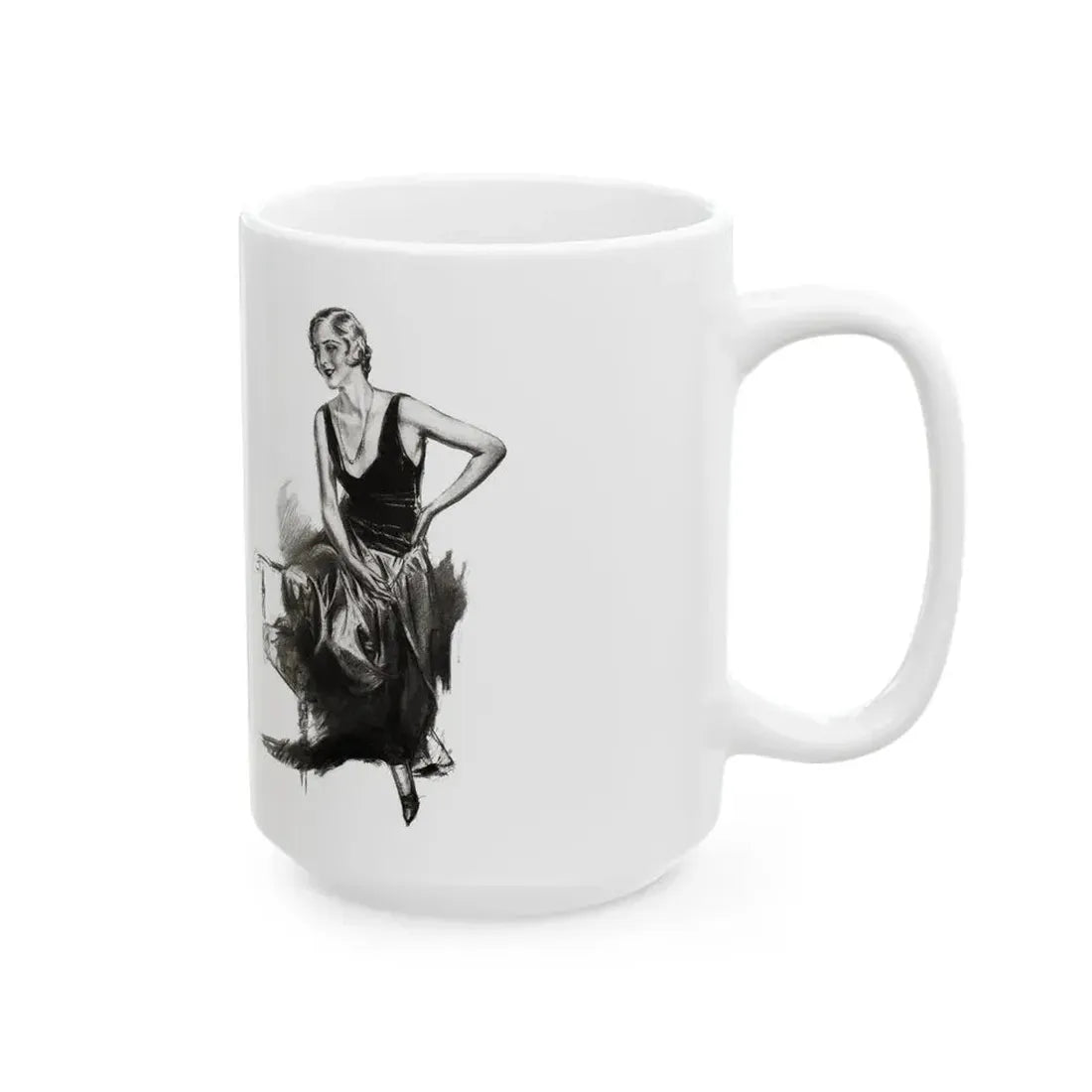 For The Love of Mike (2), Cosmopolitan, October 1930 - White Coffee Mug - Go Mug Yourself