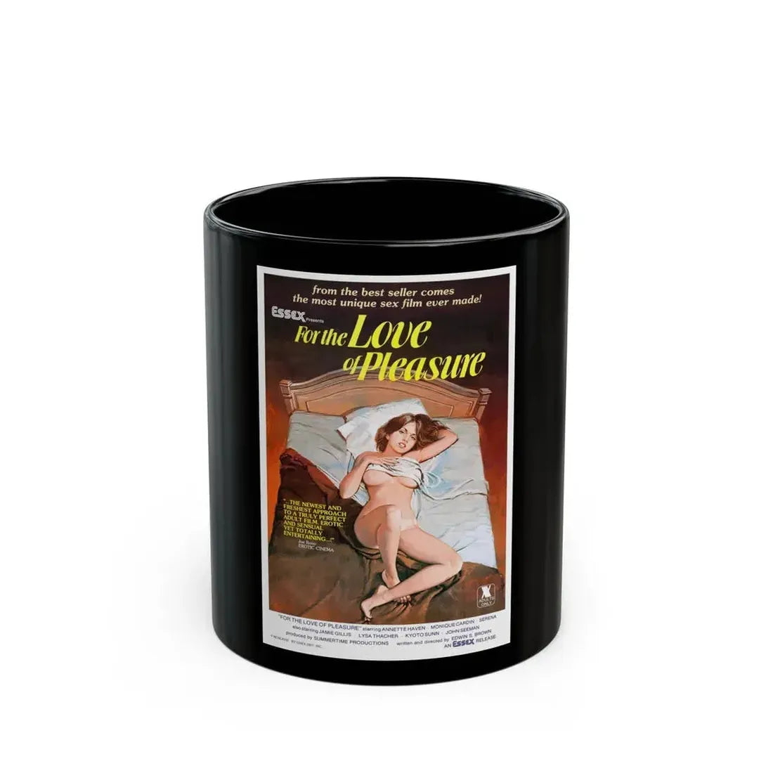 FOR THE LOVE OF PLEASURE 1979 Movie Poster - Black Coffee Mug 11oz - Go Mug Yourself