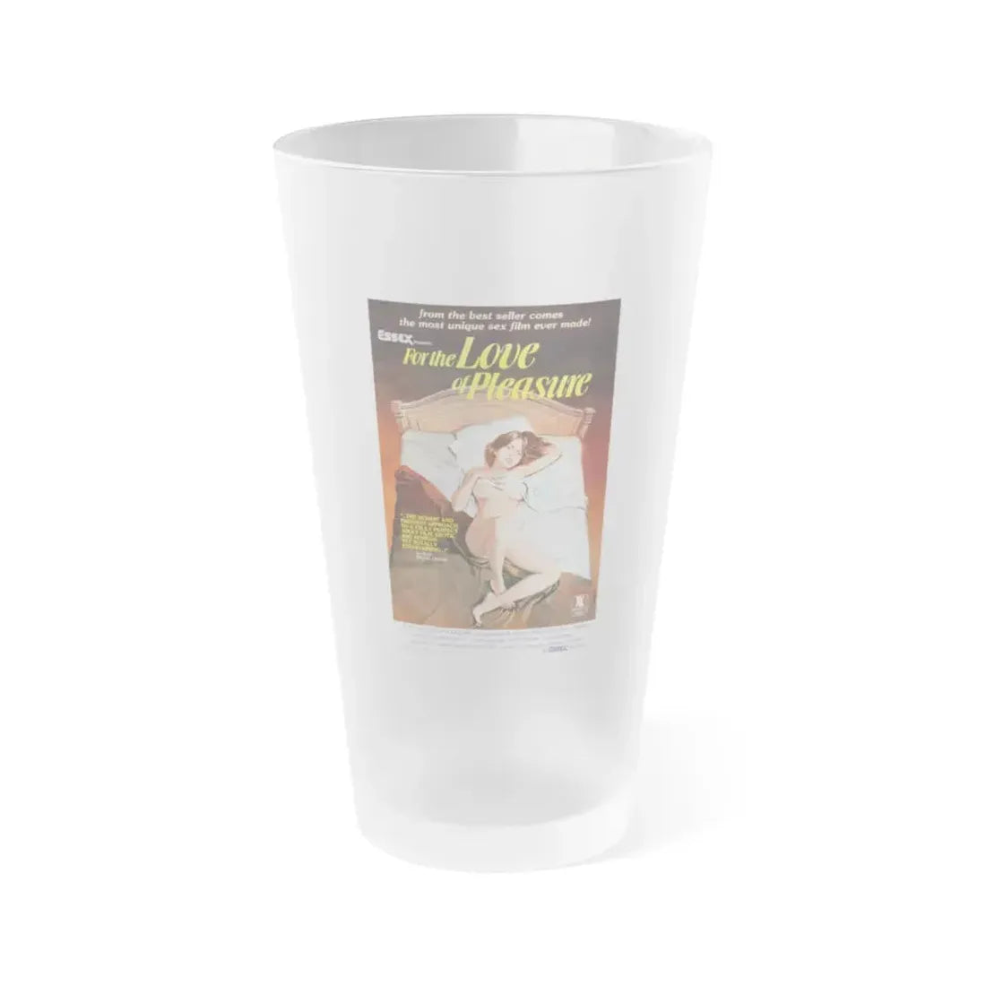 FOR THE LOVE OF PLEASURE 1979 Movie Poster - Frosted Pint Glass 16oz 16oz Frosted - Go Mug Yourself