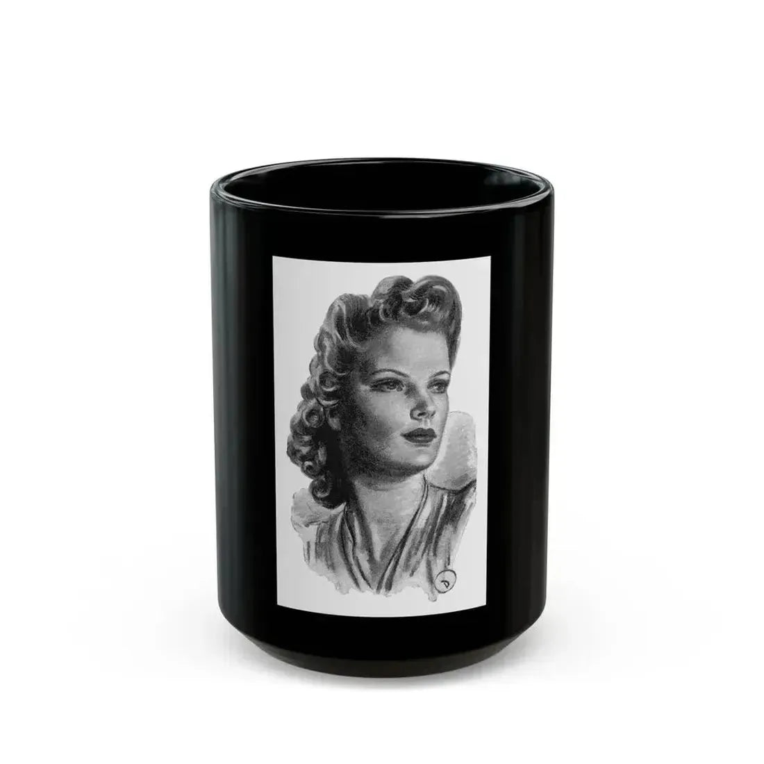 For Thursday's Child by Donald Macardle (1), Woman And Home, 1943 - Black Coffee Mug 15oz - Go Mug Yourself