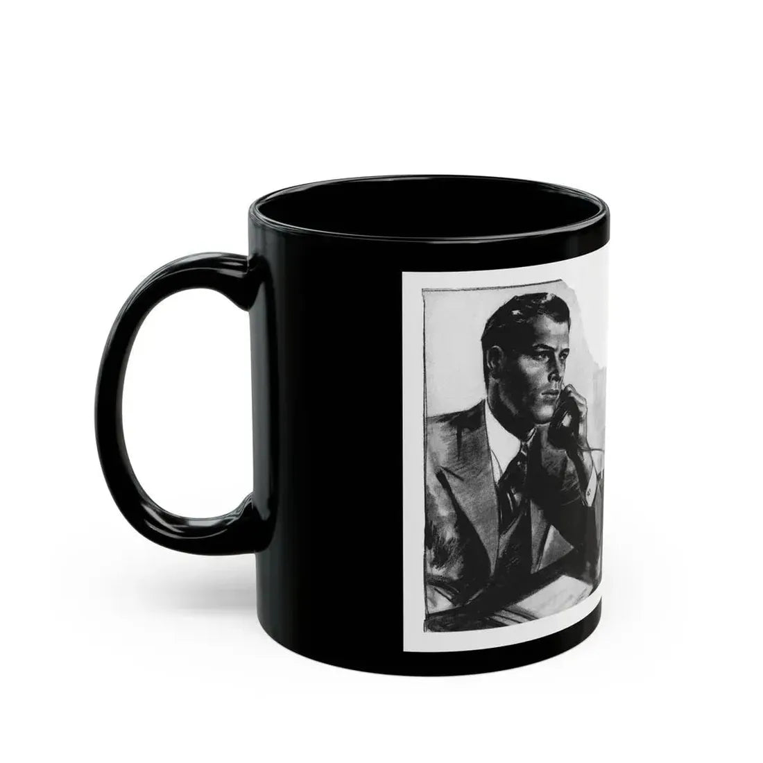 For Thursday's Child by Donald Macardle (5), Woman And Home, 1944 - Black Coffee Mug - Go Mug Yourself