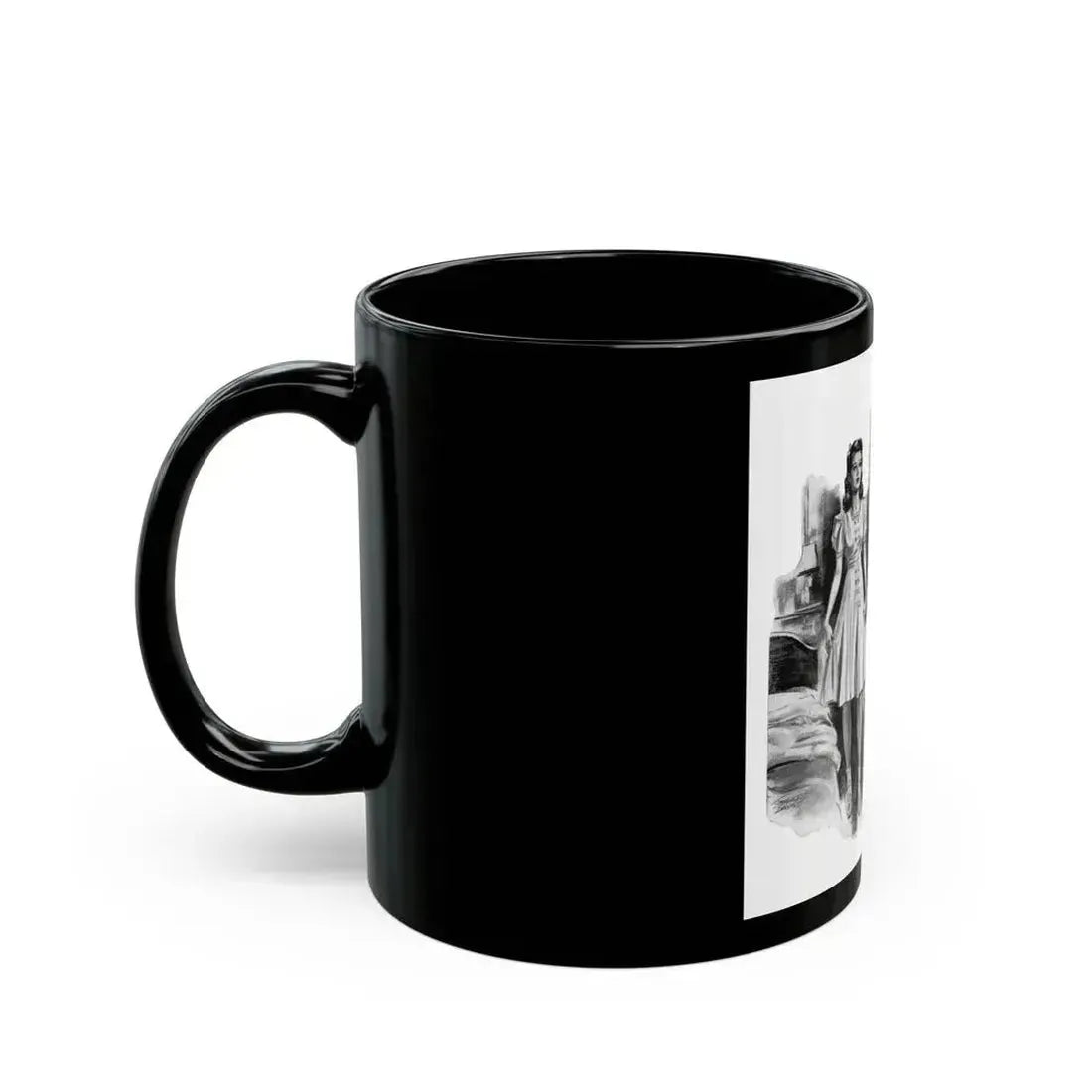 For Thursday's Child by Donald Macardle (6), Woman And Home, 1944 - Black Coffee Mug - Go Mug Yourself
