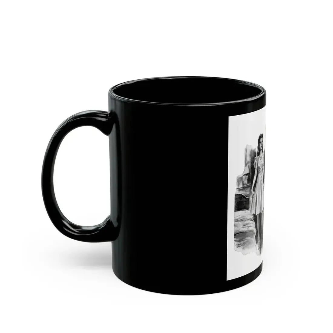 For Thursday's Child by Donald Macardle (6), Woman And Home, 1944 - Black Coffee Mug - Go Mug Yourself